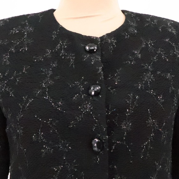 Vtg Jessica Howard Textured Jacket Maxi Dress Set Evening Formal NYE 90s Size 6 - Picture 11 of 16